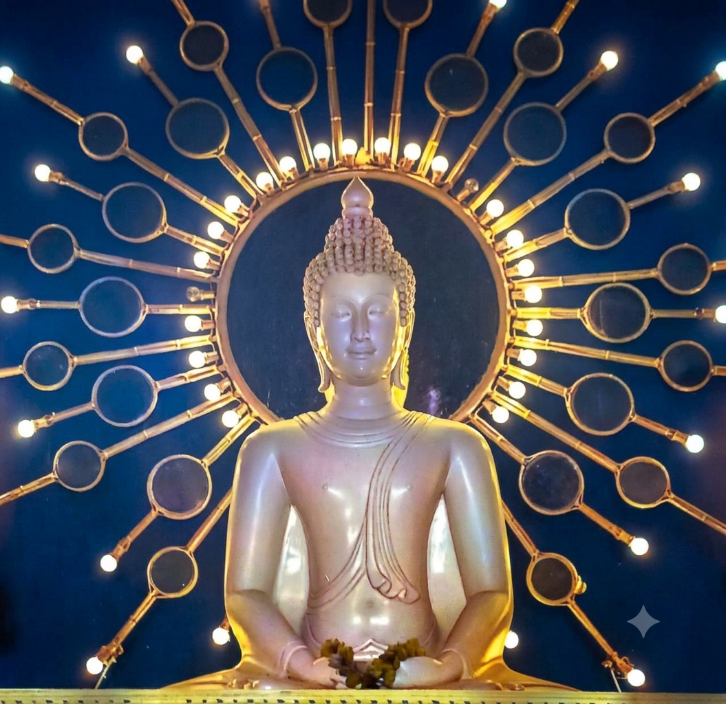 Buddha ji at Buddha Vihar entrance
